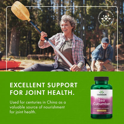 Swanson Sea Cucumber - Natural Joint Health & Mobility Support (100 Capsules, 500mg Each) - 2-Pack
