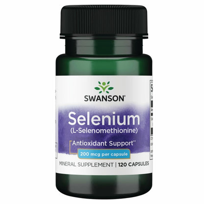 Swanson Semsc Selenium 200 mcg - 120 Capsules | Selenium Supplement