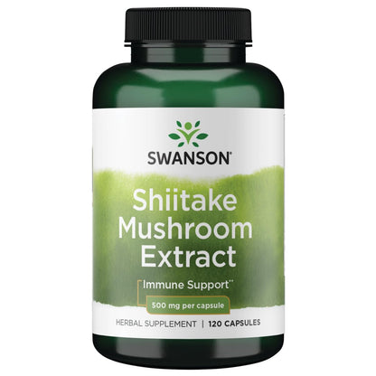 Swanson Shiitake Mushroom Extract (4:1) 500 mg - 120 Capsules