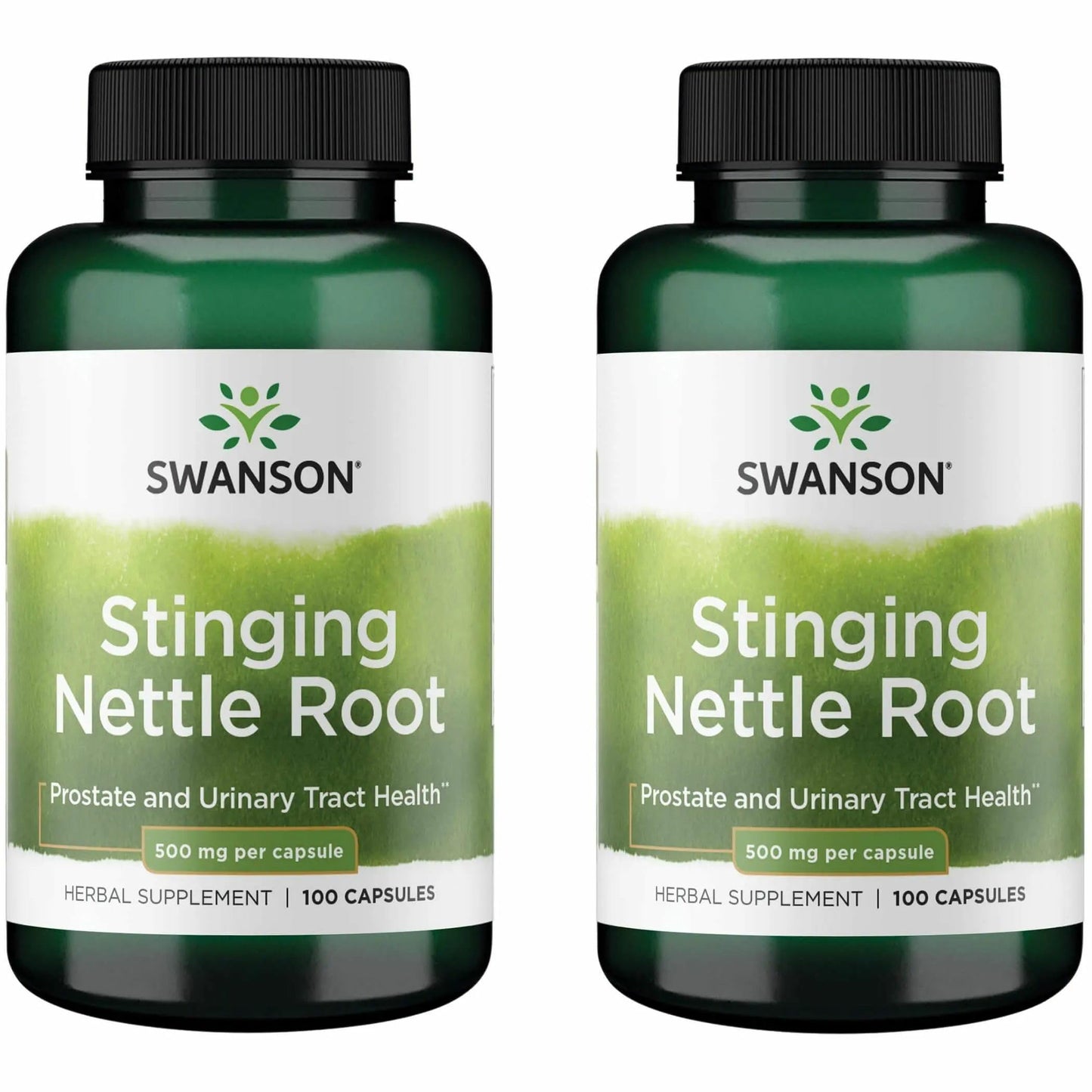Swanson Stinging Nettle Root (Urtica Dioica) – 100 Capsules, 500mg – 2 Pack Herbal Supplement
