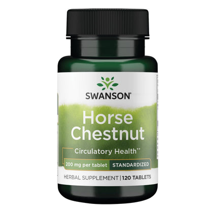 Swanson Timed-Release Horse Chestnut 22% Aescin, 200 mg, 120 Tabs