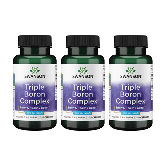 Swanson Triple Boron Complex – Natural Bone Health & Joint Support (250 Capsules) 3 Pack BritishVita | Premium UK Vitamins & Wellness Supplements
