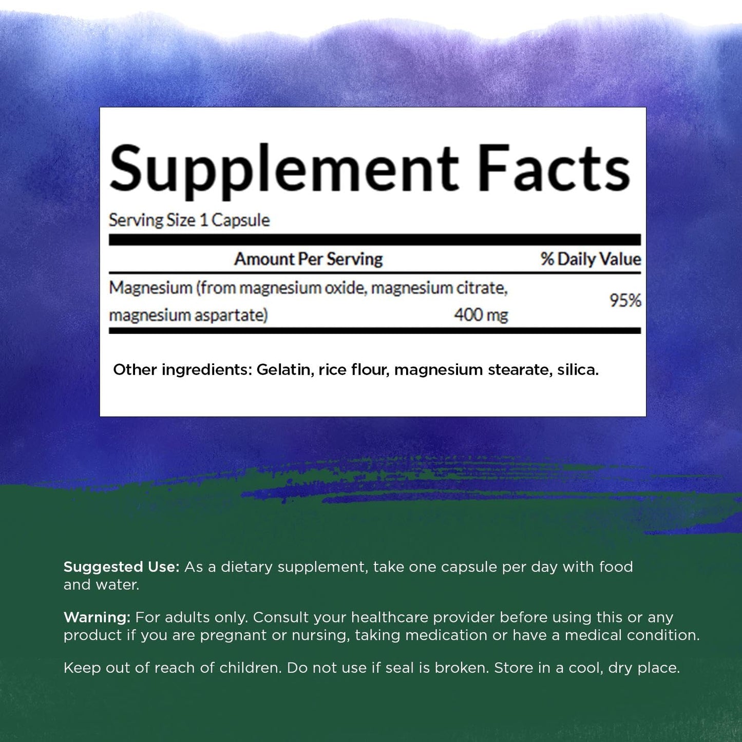 Swanson Triple Magnesium Complex – Magnesium Supplement for Brain, Sleep & Energy (300 Vegan Capsules)