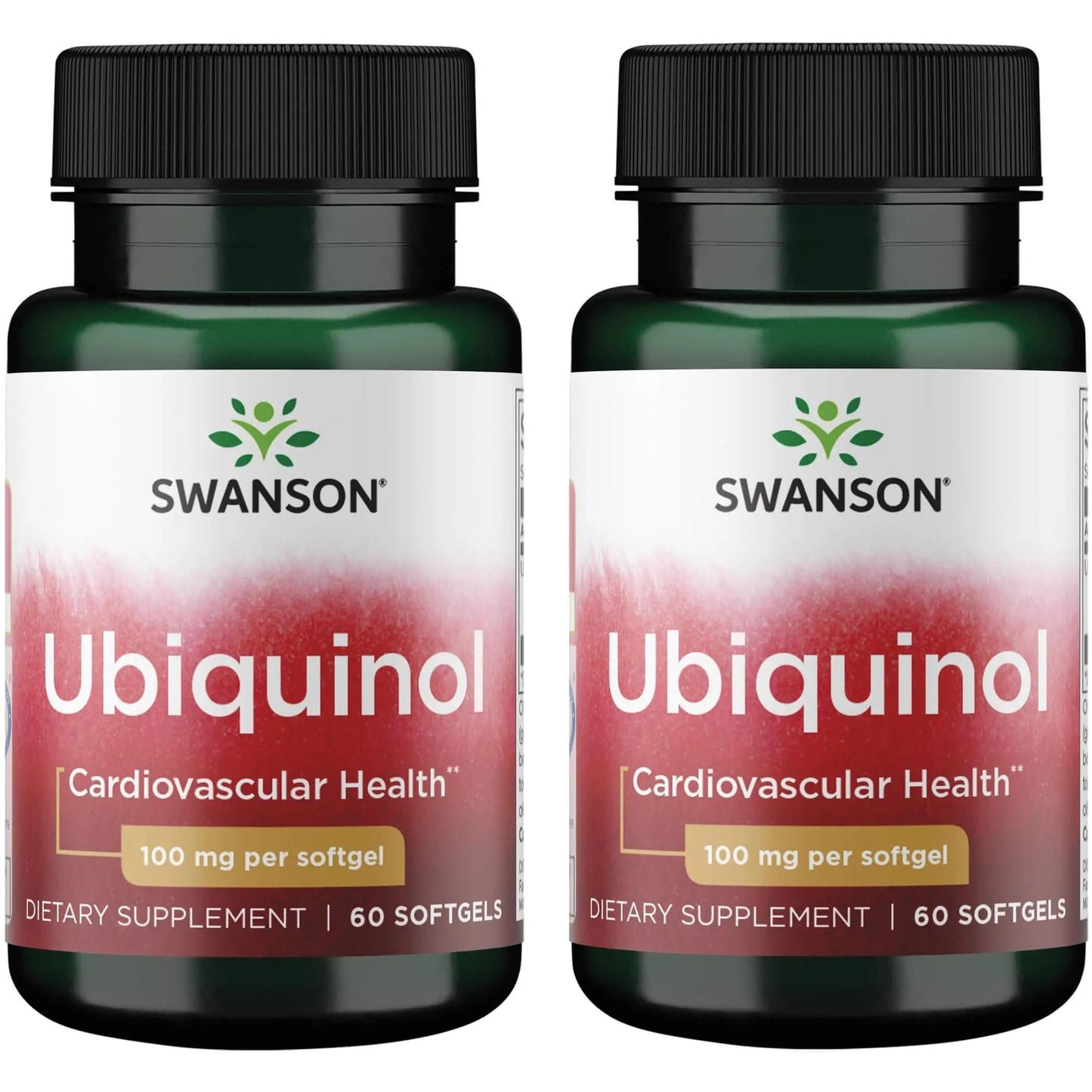 Swanson Ubiquinol 100 mg 60 Sgels (2 Pack) | CoQ10 Supplement