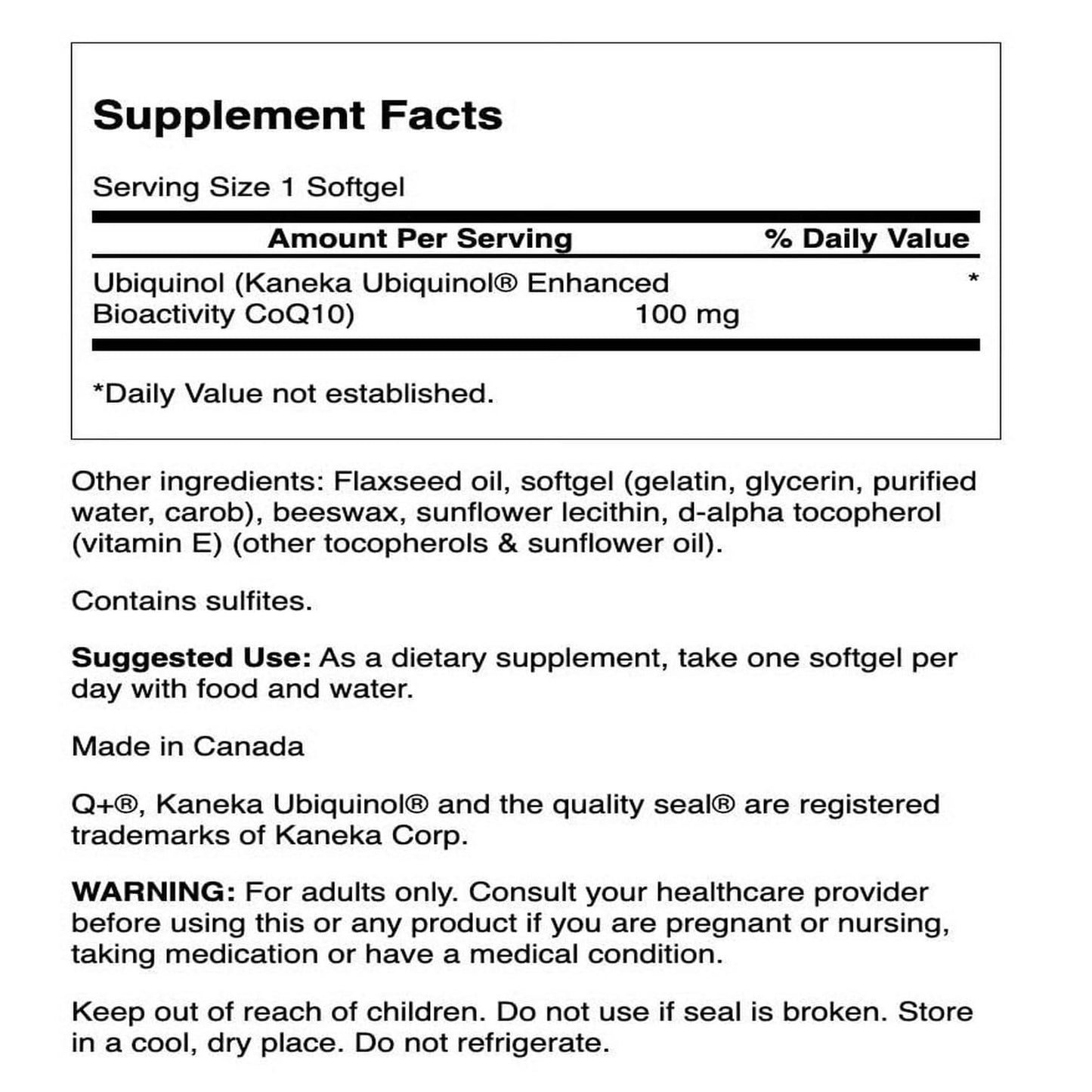 Swanson Ubiquinol 100 mg 60 Sgels (2 Pack) | CoQ10 Supplement