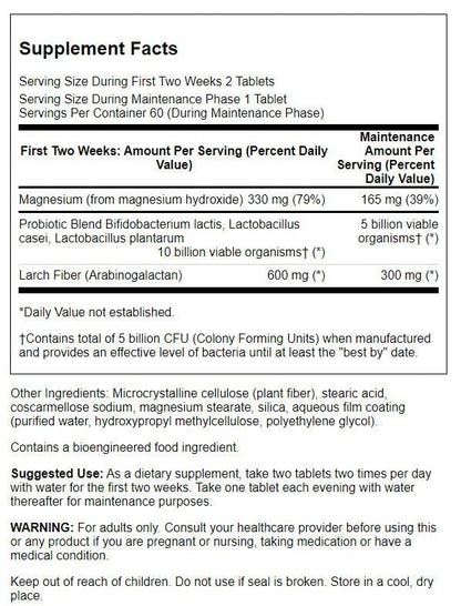 Swanson Ultra PRO-OXY-BIOTIC 60 Tabs | Probiotic Supplement for Colon Health