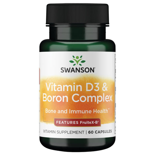 Swanson Vitamin D & Boron 60 Capsules – Bone & Joint Health BritishVita | Premium UK Vitamins & Wellness Supplements