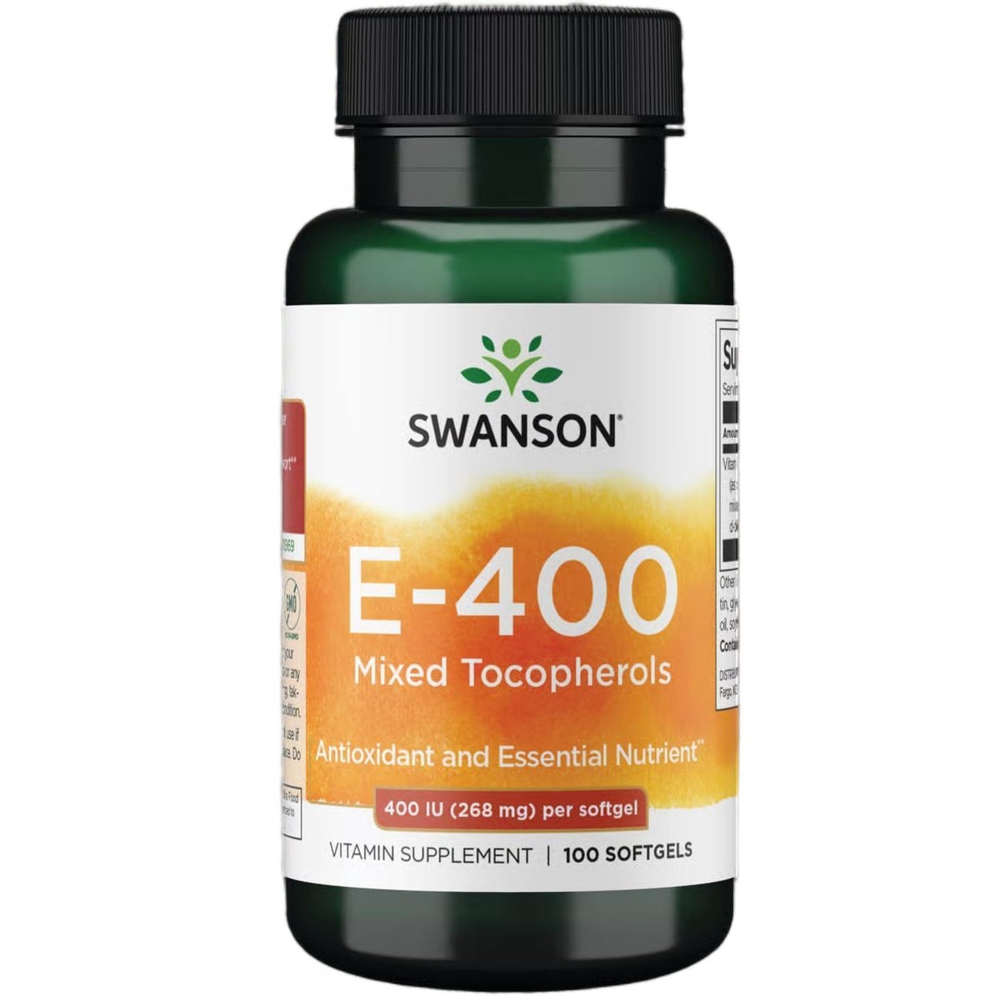 Swanson Vitamin E Mixed Tocopherols 400 IU (268 mg) Softgels - 100 Softgels