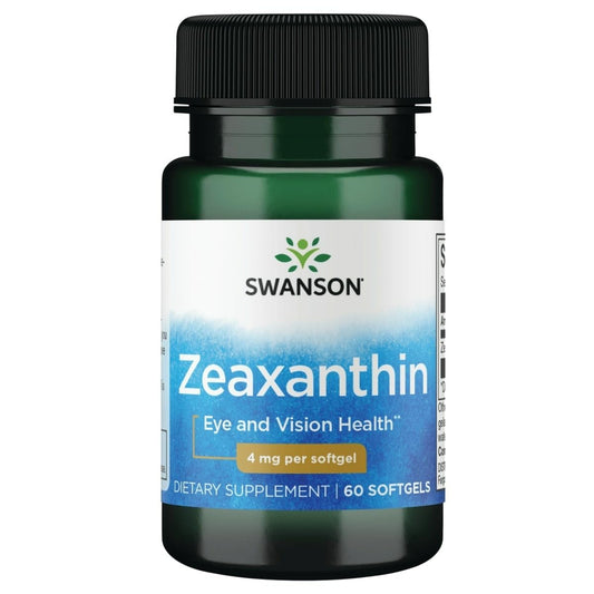 Swanson Zeaxanthin 4 mg 60 Sgels | Eye Health Supplement BritishVita | Premium UK Vitamins & Wellness Supplements