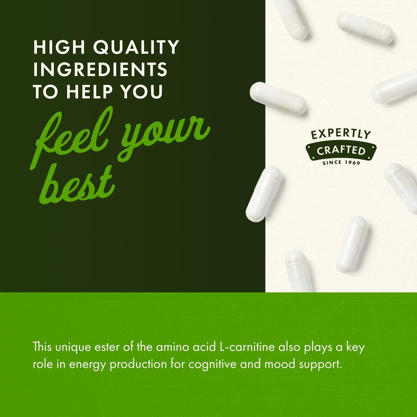 Swanson Acetyl-L-Carnitine – Cognitive Support & Muscle Health (2-Pack, 100 Veggie Caps)