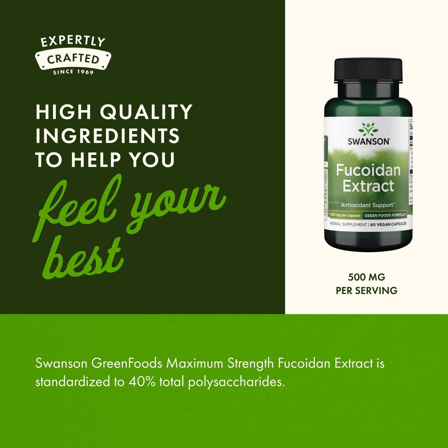 Swanson Fucoidan Extract – Immune Support, 60 Veggie Capsules, 500mg