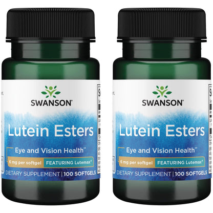 Swanson Lutein Esters - Featuring Lutemax 6 mg 100 Sgels (2 Pack)