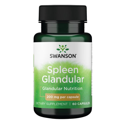 Swanson Raw Spleen Glandular 200 Milligrams 60 Capsules | Swanson Health