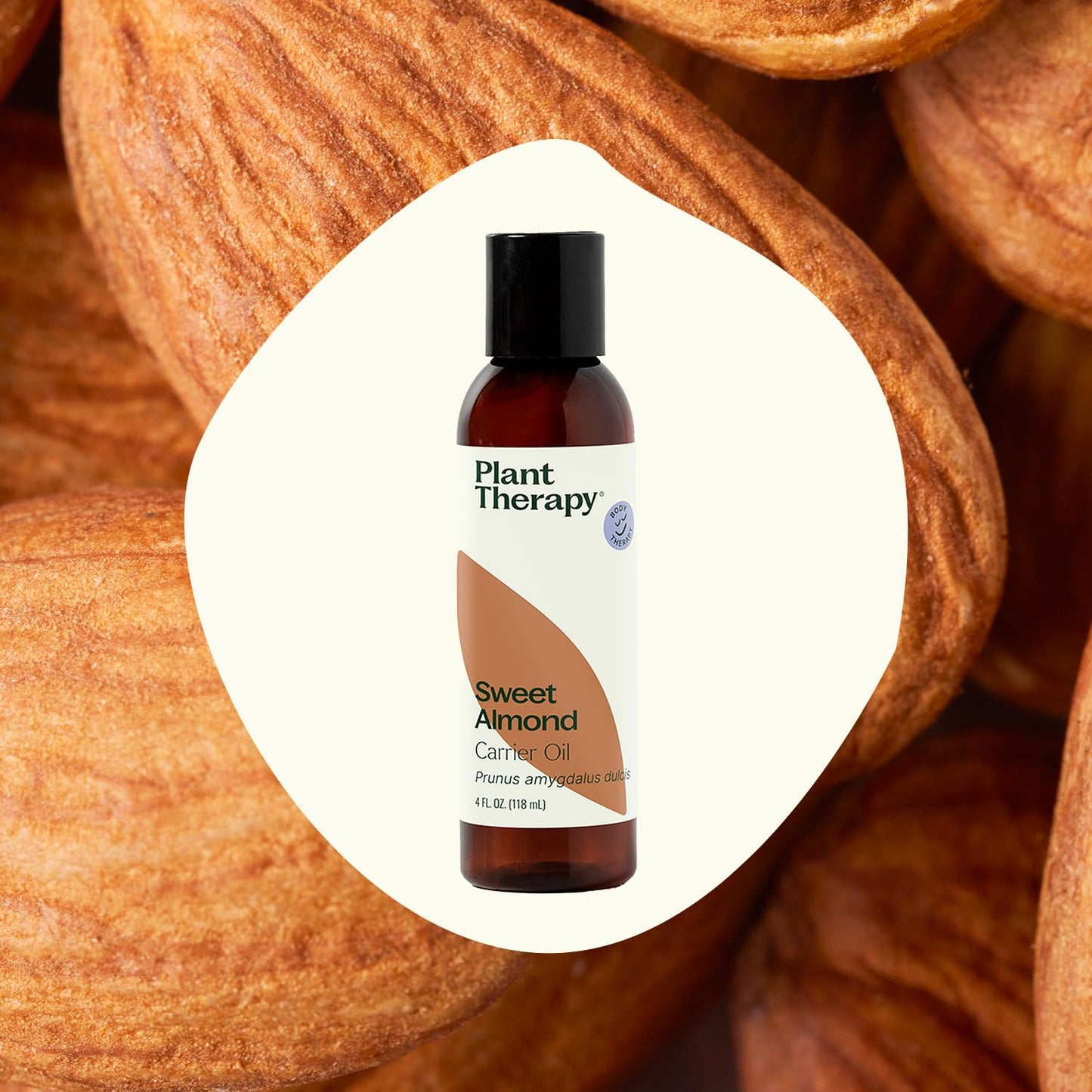 Plant Therapy Sweet Almond Oil 4 oz - 100% Pure Cold-Pressed (Made in USA) for Skin, Hair & Baby