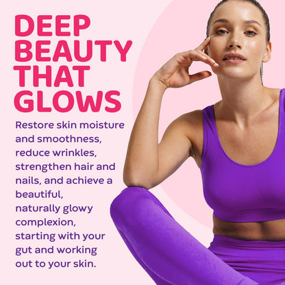 Sweet'N Glow Zero Calorie Sugar Free Collagen Booster – 30 Servings (Unflavored)