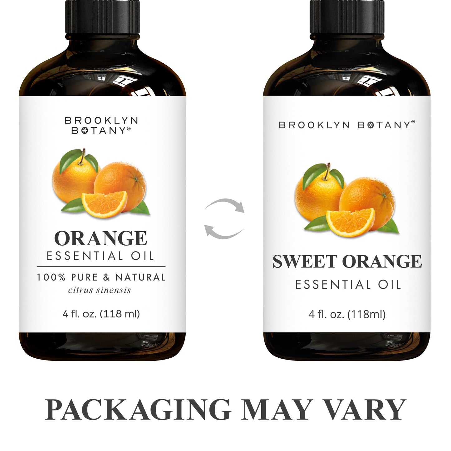 Brooklyn Botany Sweet Orange Oil - 4 oz, Pure & Natural, Premium Grade