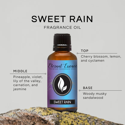 Sweet Rain 30ml Premium Fragrance Oil for Candle & Soap | Eternal Essence Oils
