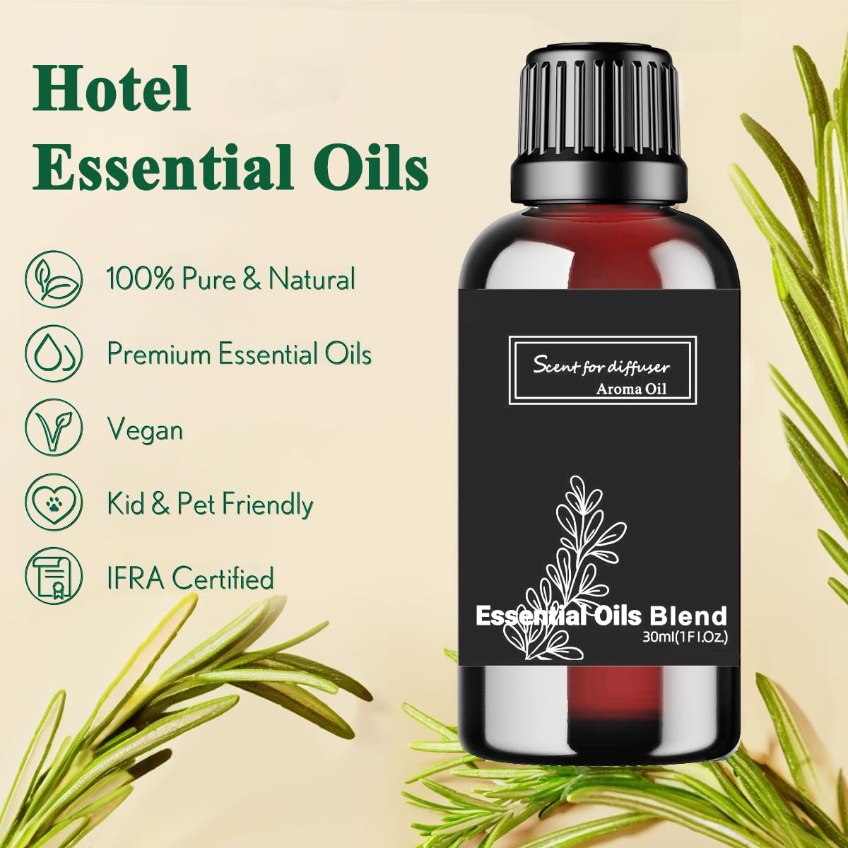 Sweet Serenade Essential Oil – Hilton-Inspired Diffuser Oil (Melon, Mimosa, Sandalwood) 30ml