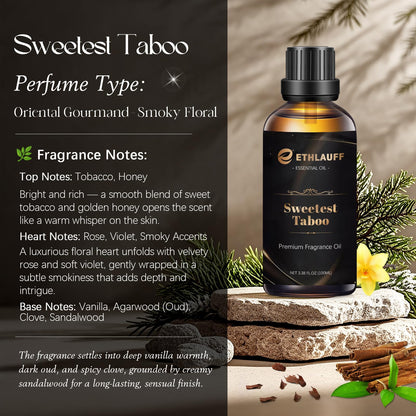 Sweetest Taboo Fragrance Oil 3.38oz – Masculine Scent for Candles, Soaps & Diffusers