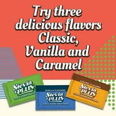 SweetLeaf Stevia Plus Packets – Zero Calorie Sugar Free Stevia (Vanilla, 100 Count)