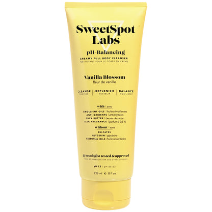 SweetSpot Labs Feminine Wash – Gentle Vanilla Blossom, pH-Balanced & Sulfate-Free, 8 oz