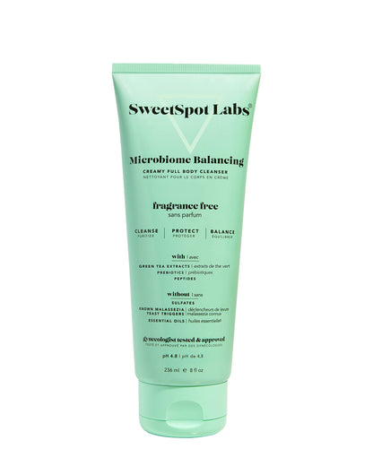 SweetSpot Labs Microbiome Balancing Feminine Wash - pH Balanced, Unscented, 8 oz | Gynecologist Tested