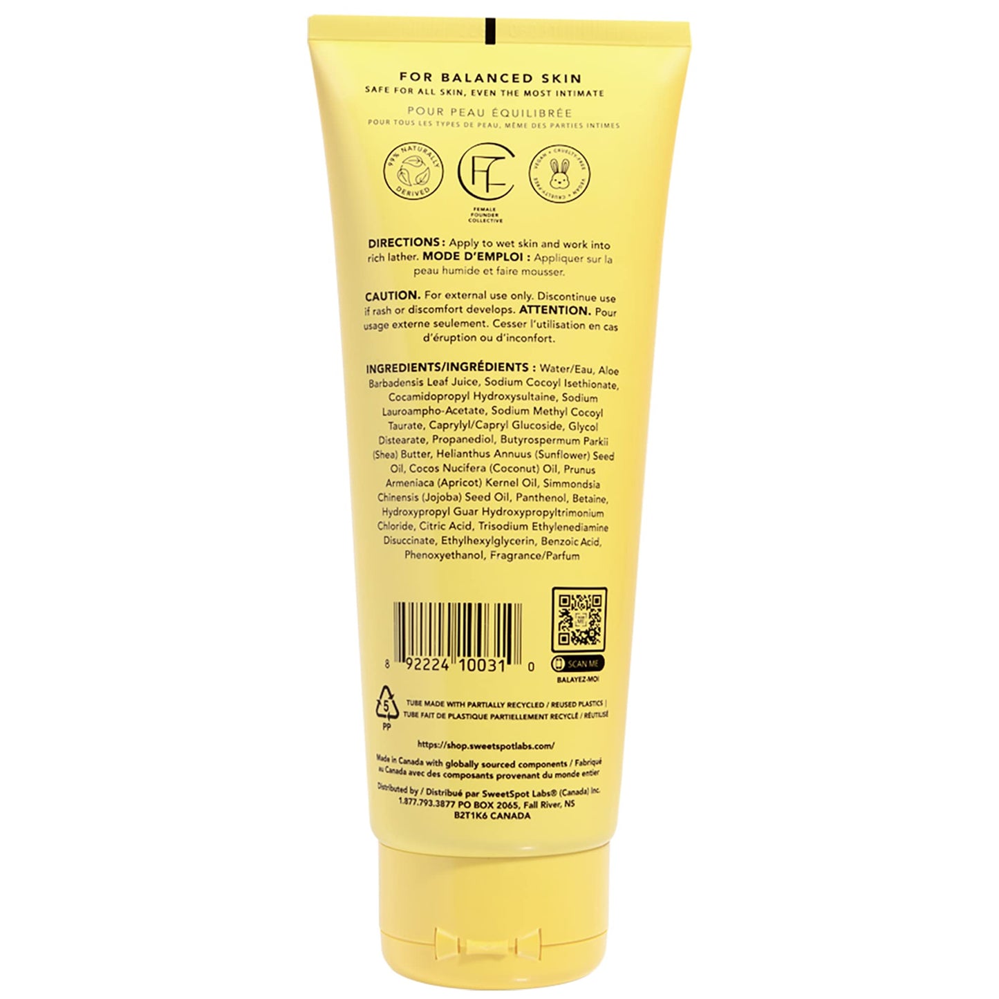 SweetSpot Labs pH Balanced Wash - Vanilla Blossom Scent, 8 oz (Pack of 3) | Sulfate Free