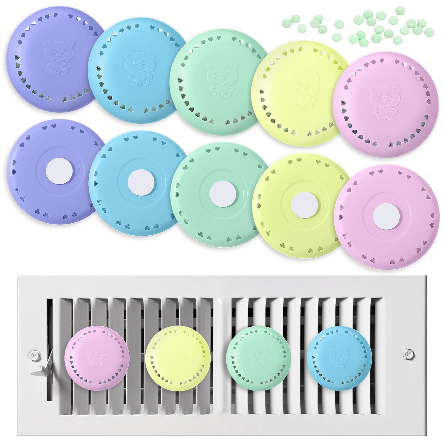Swiffen 10 Pcs Air Freshener Vent Diffuser Beads – Long-Lasting Tea Scent