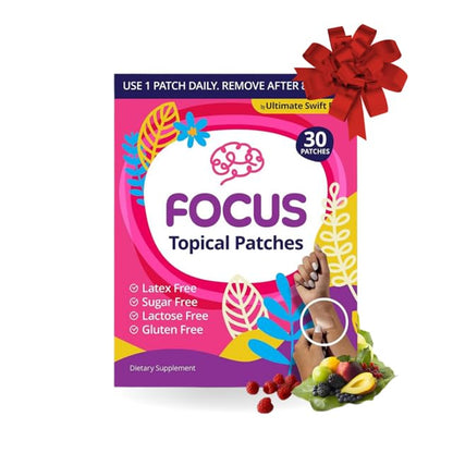 Swift Patch Focus Patch - Adults (30 Day Supply) with 22-Ingredient Proprietary Blend