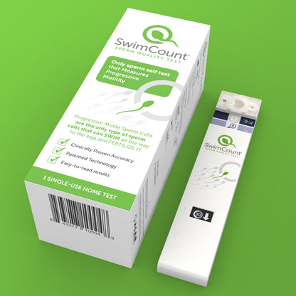 SwimCount At-Home Male Fertility Test – Progressive Sperm Motility, High Sensitivity