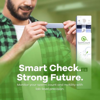 SwimCount At-Home Male Fertility Test – Progressive Sperm Motility, High Sensitivity