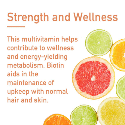 Swiss Imports Effervescent Multivitamins + Biotin for Wellness & Vitality