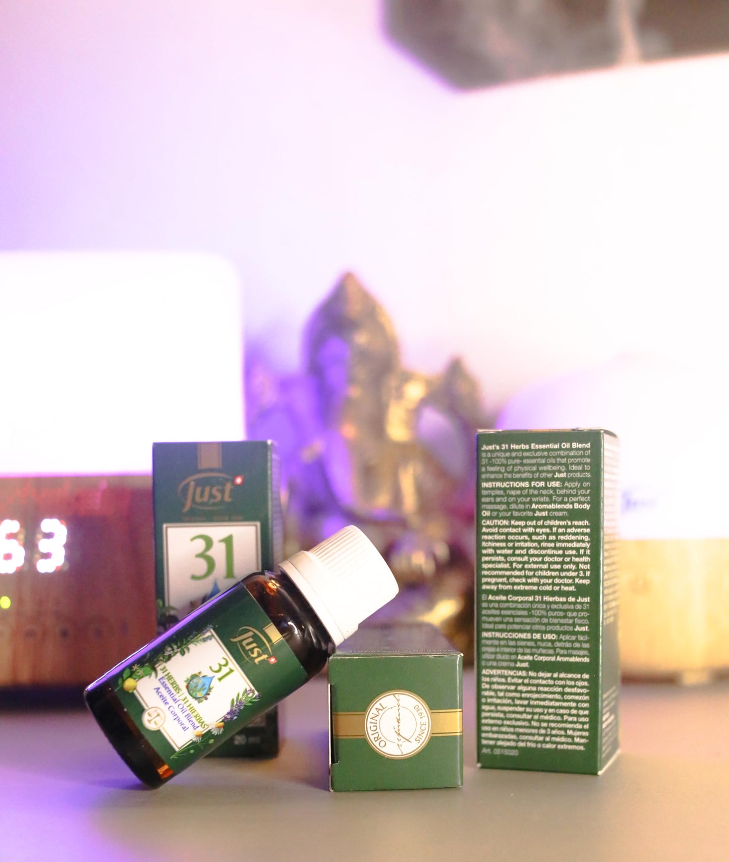 Swiss Just Oil 31 – 20ml Bottle | Essential Oil Blend for Massage, Bath & Aromatherapy