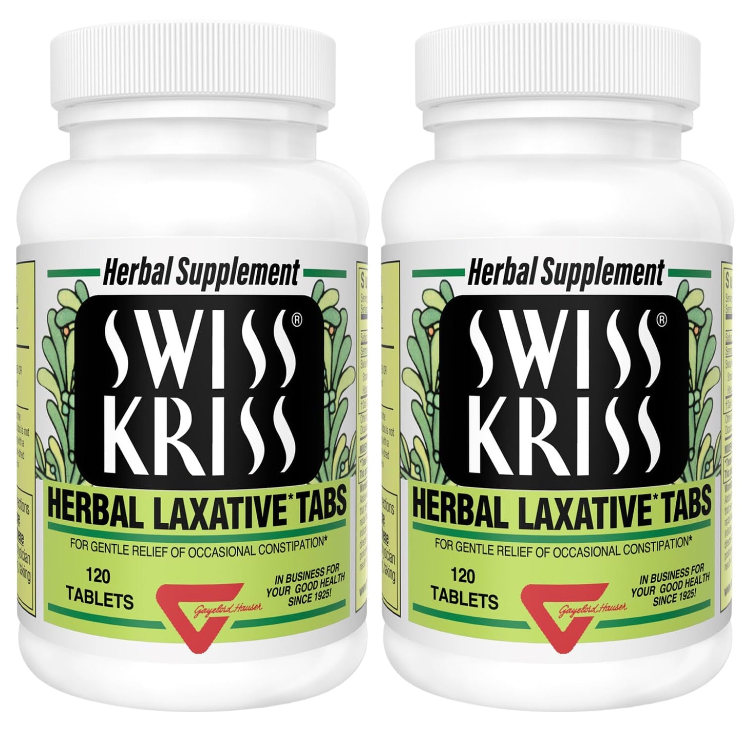 Swiss Kriss Herbal Laxative Tablets — Gentle, Natural Relief for Adults & Kids 6+