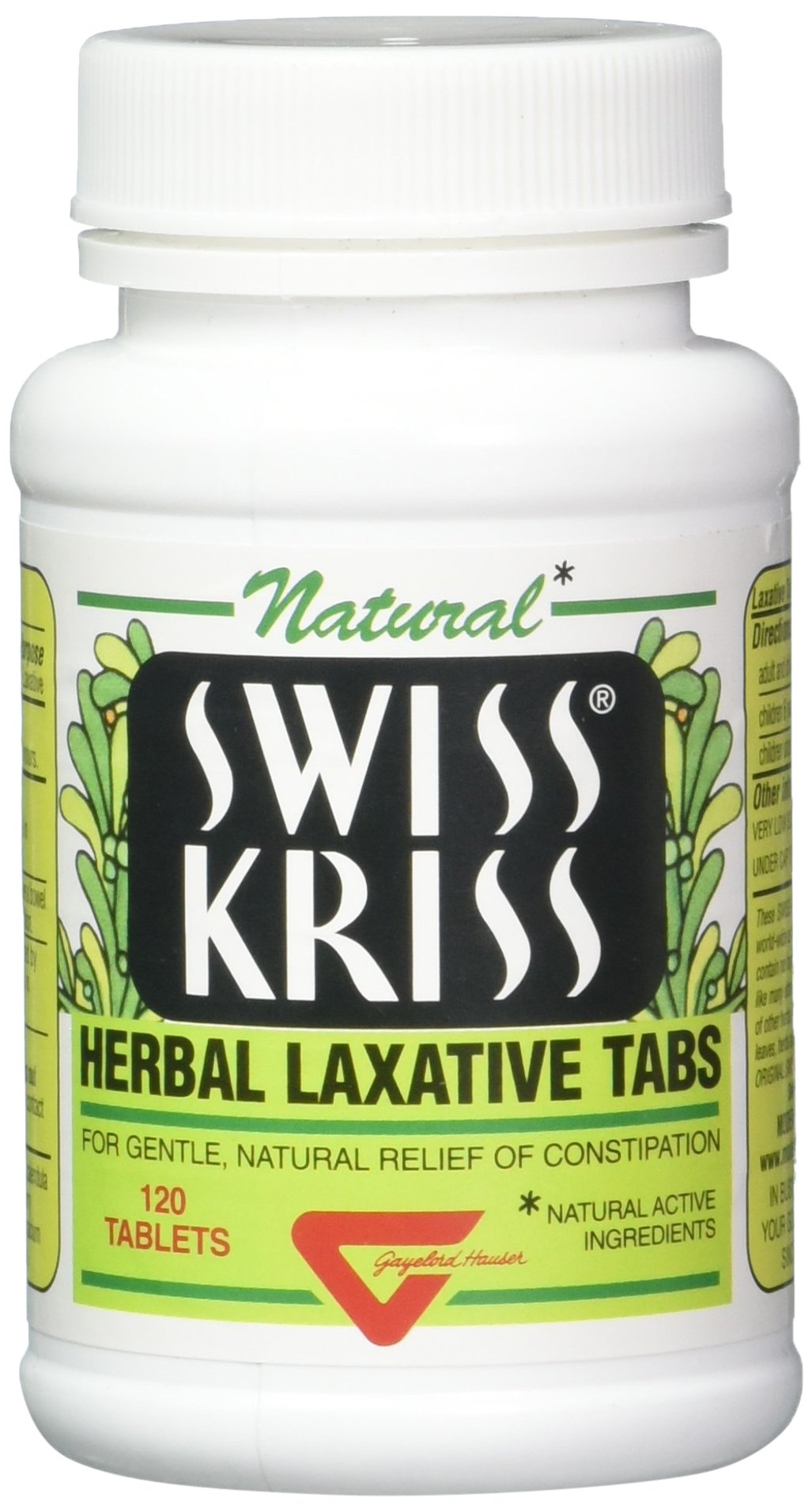 Swiss Kriss Herbal Laxatives Tablets – Gentle, Natural Relief for Adults & Kids 6+ | 120 Tablets