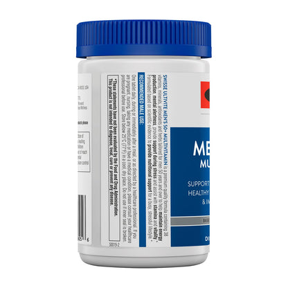 Swisse Daily Multivitamin for Men 50+ | 39 Vitamins, Antioxidants & Adaptogens | Energy & Immune Support | 60 Tablets