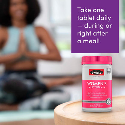 Swisse Daily Multivitamin for Women | 47 Vitamins, Antioxidants & Adaptogens