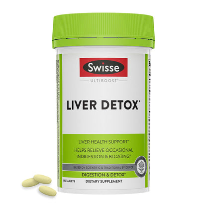 Swisse Milk Thistle Liver Cleanse & Detox | Liver Support | Turmeric & Artichoke Extract | 180 Pills