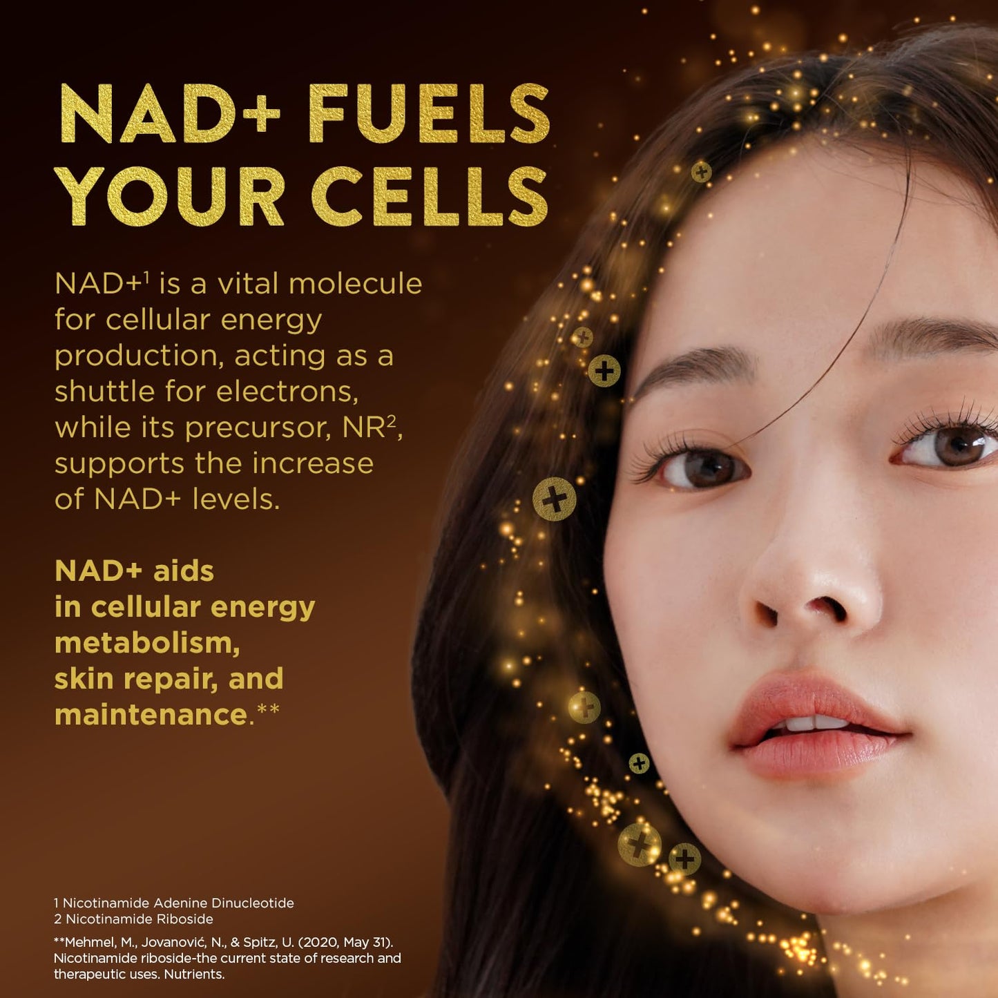 Swisse Plus NAD+ Beauty Restore | Clinically Tested NAD+ Supplement | 30 Capsules