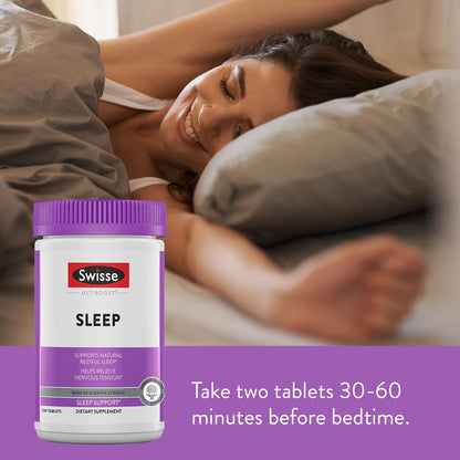Swisse Sleep Valerian Root Capsules | Melatonin Free Sleep Support | 120 Tablets