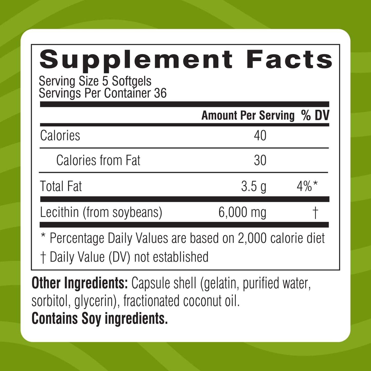 Swisse Soy Lecithin 1200mg Softgels - Liver Health & Fat Metabolism - 180 Softgels