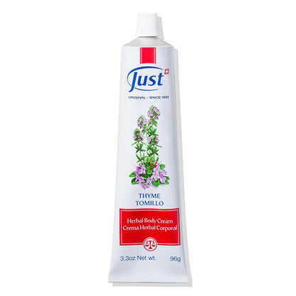 SwissJust Thyme Cream 96g – Massage Cream with Camphor & Essential Oils