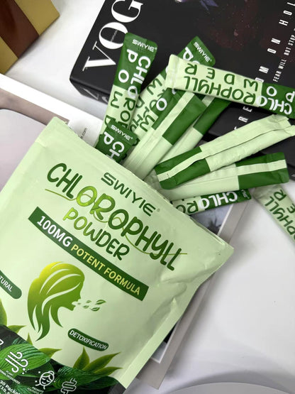 Swiyie Chlorophyll Powder – 100mg for Drinking (10g x 30 Packets) – Detox & Gut Support