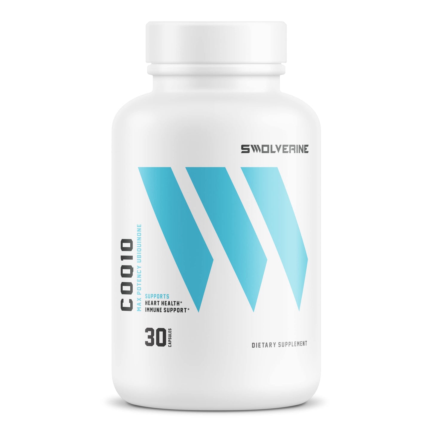 Swolverine CoQ10 100mg | Antioxidant for Heart Health & Cellular Energy | 30 Count Softgels - Non-GMO