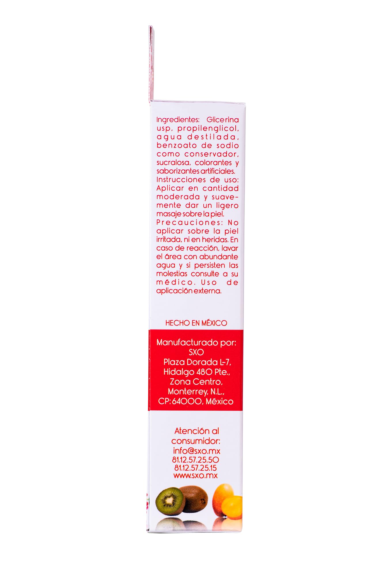 SXO Sensual Massage Oil - Assorted Flavors, Made in Mexico - 2 fl oz Piña Colada