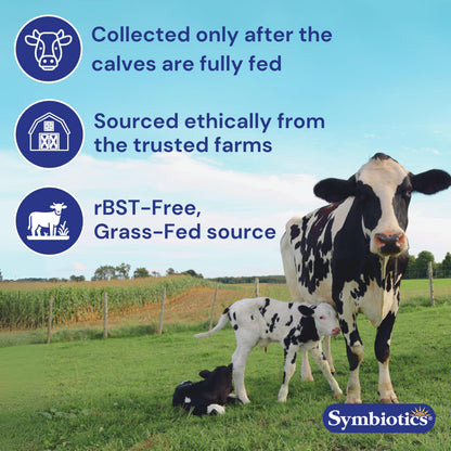 Symbiotics Colostrum 120ct Vegetarian Capsules – Immunity Support, Gluten Free