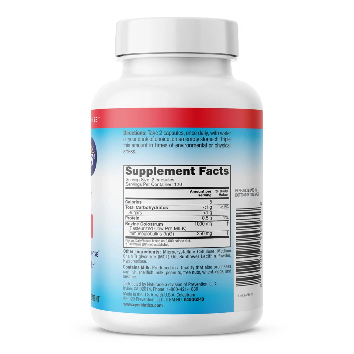 Symbiotics Colostrum 240ct Capsules – Immune Support, 25% IgG, Lactoferrin, Gluten Free BritishVita | Premium UK Vitamins & Wellness Supplements