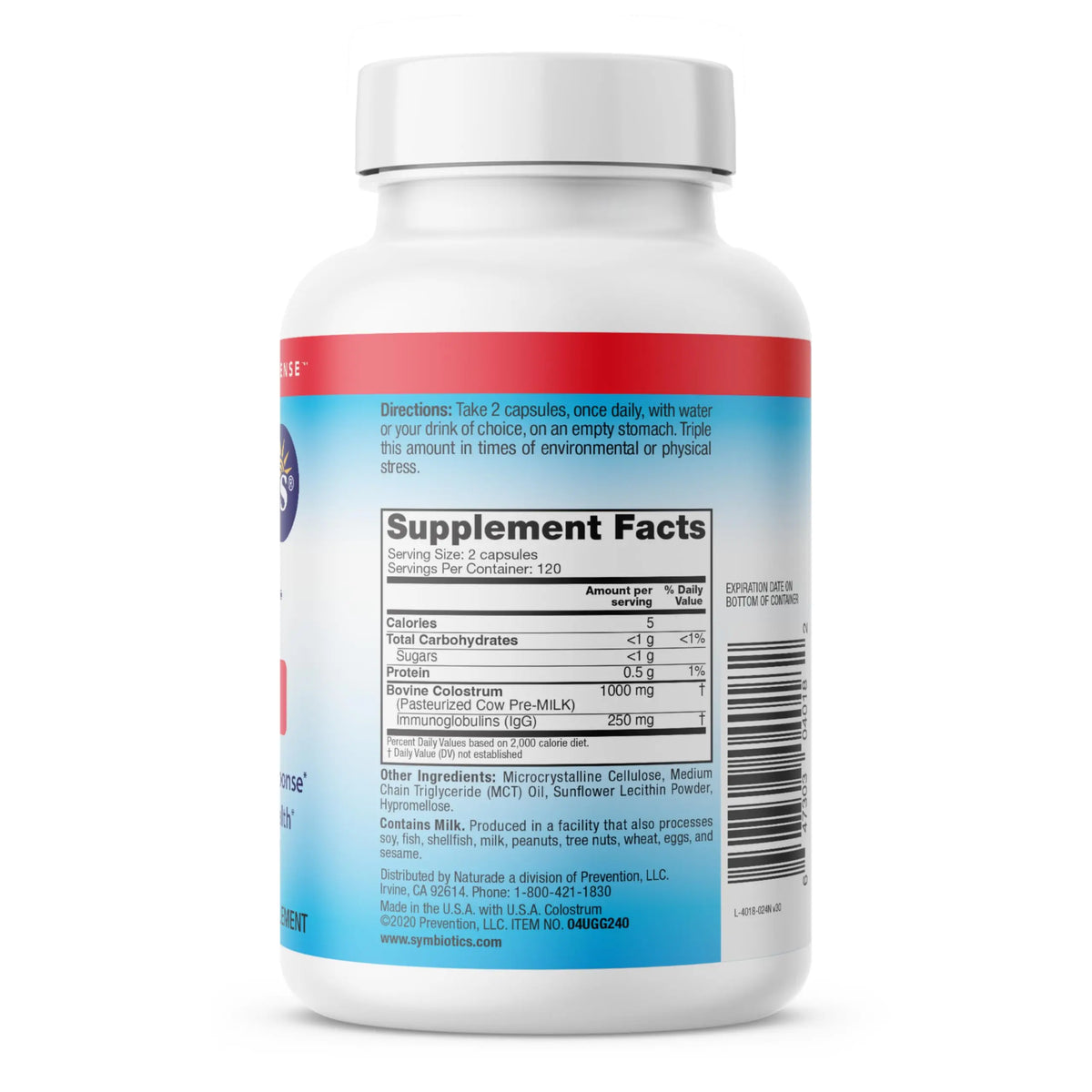 Symbiotics Colostrum 240ct Capsules – Immune Support, 25% IgG, Lactoferrin, Gluten Free BritishVita | Premium UK Vitamins & Wellness Supplements