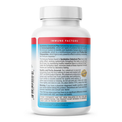 Symbiotics Colostrum 240ct Capsules – Immune Support, 25% IgG, Lactoferrin, Gluten Free BritishVita | Premium UK Vitamins & Wellness Supplements
