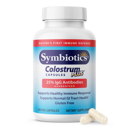 Symbiotics Colostrum 240ct Capsules – Immune Support, 25% IgG, Lactoferrin, Gluten Free BritishVita | Premium UK Vitamins & Wellness Supplements